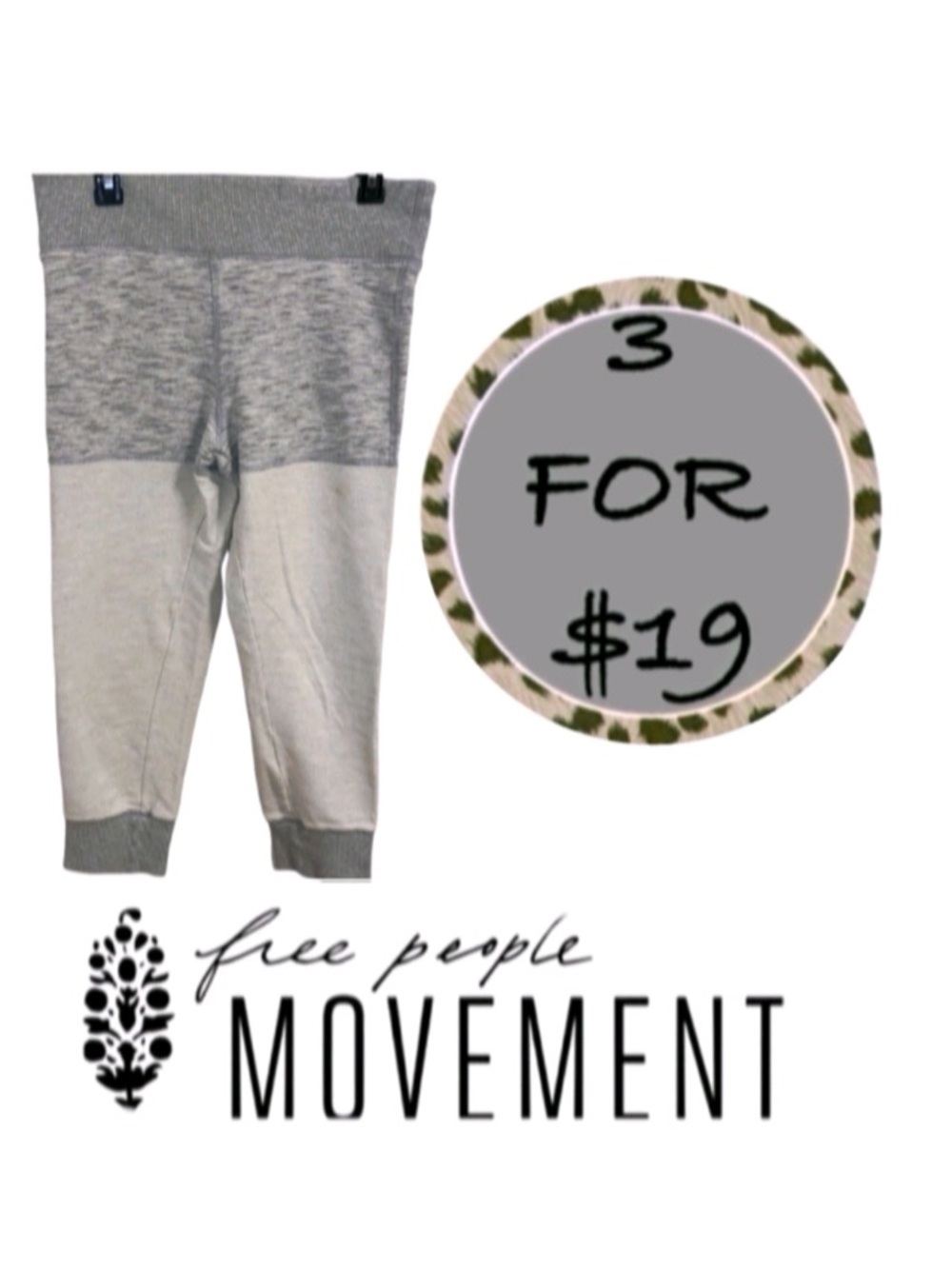 3/$19 Free people movement jogger leggings
